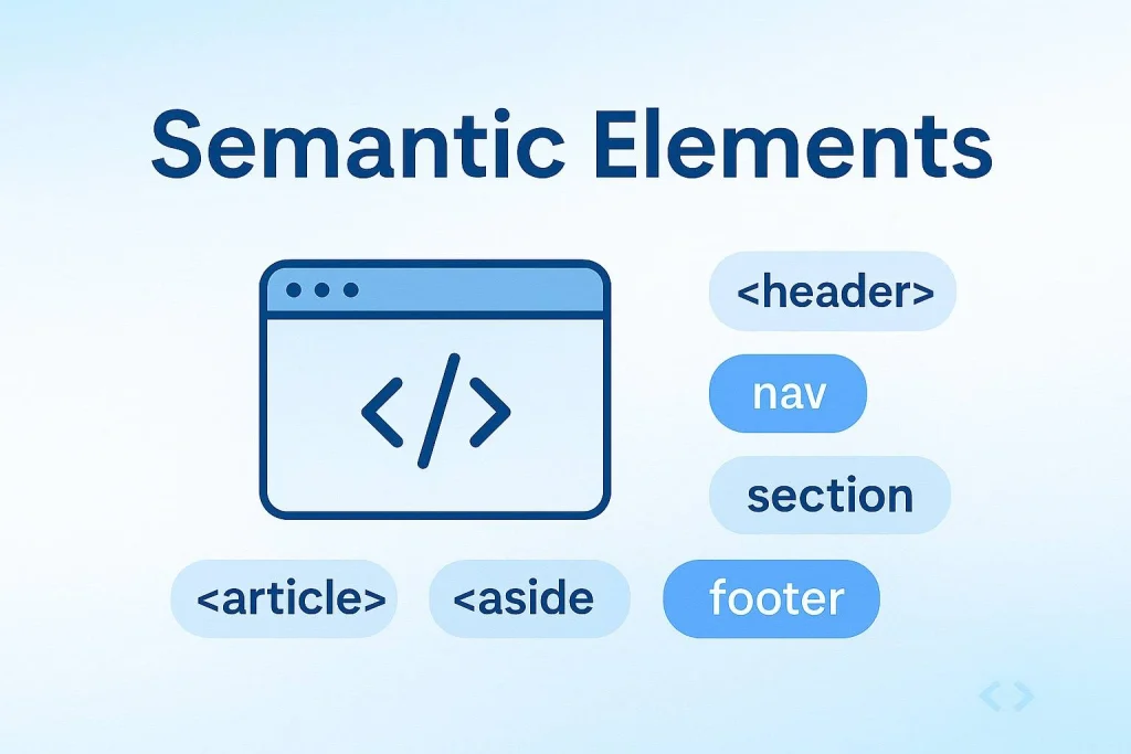 semantic tags html