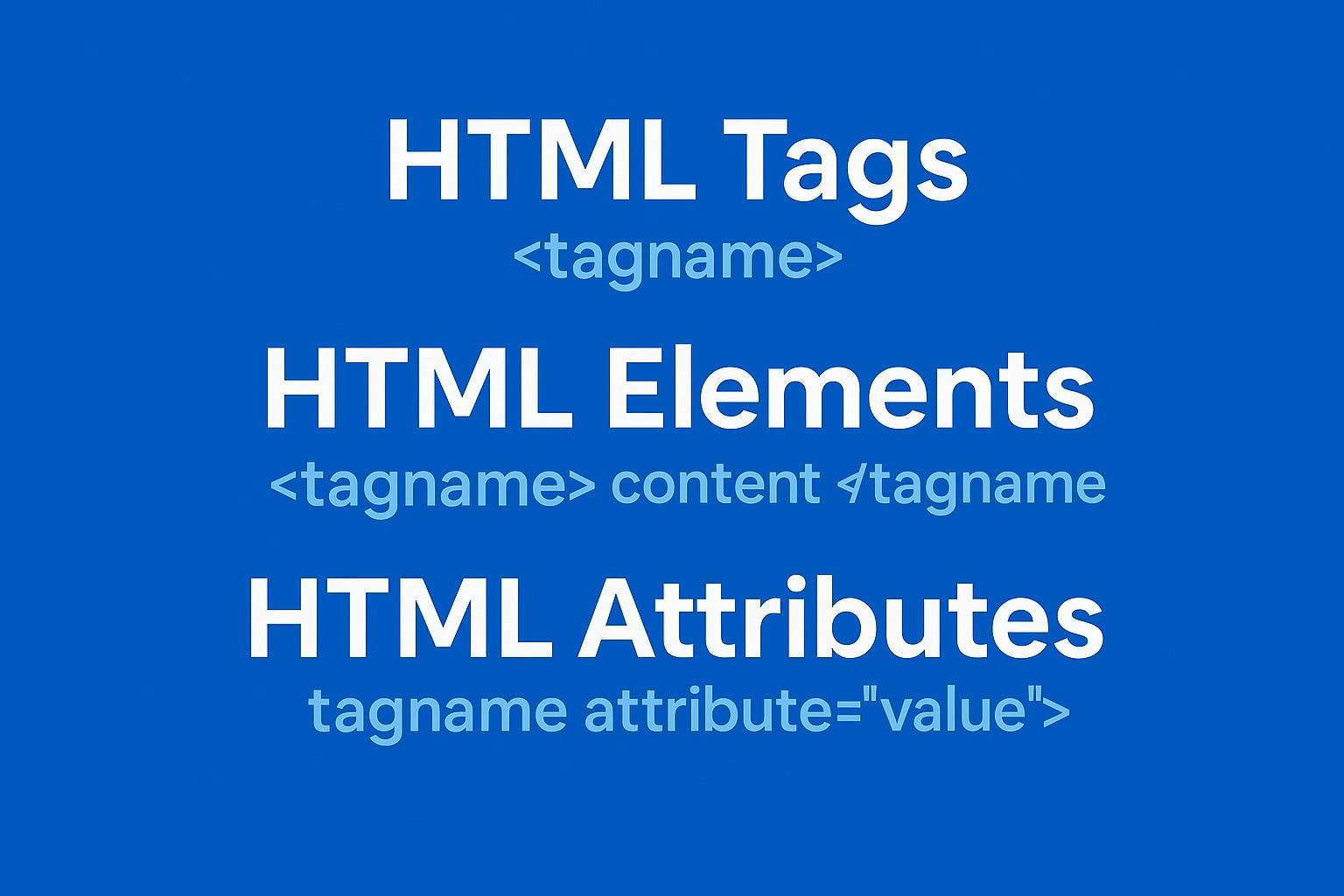 what is html tags