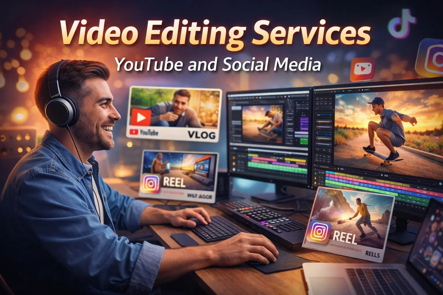 Video Editing Services for YouTube and Social Media